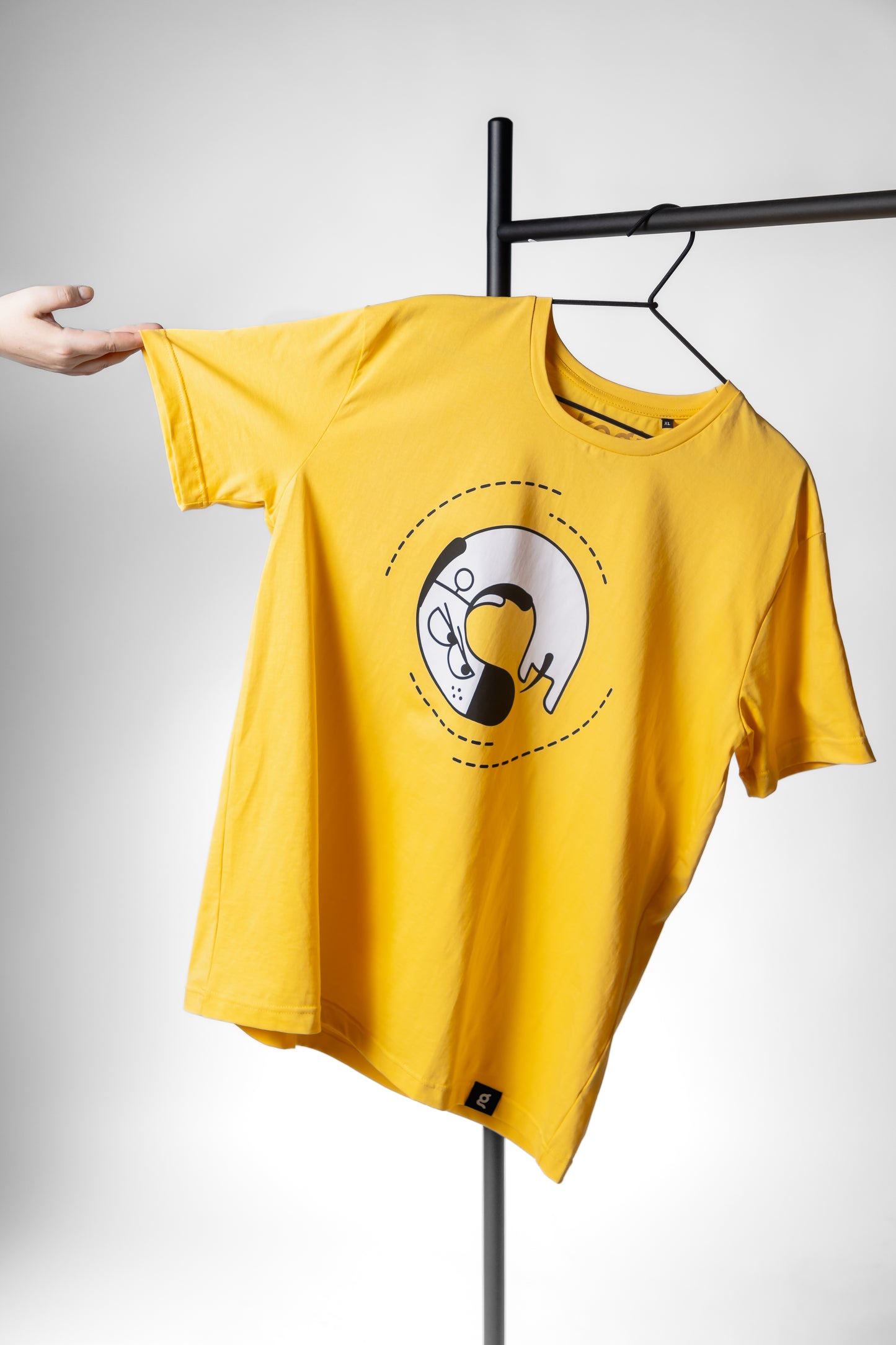 Doggo Swirl - Yellow Tee